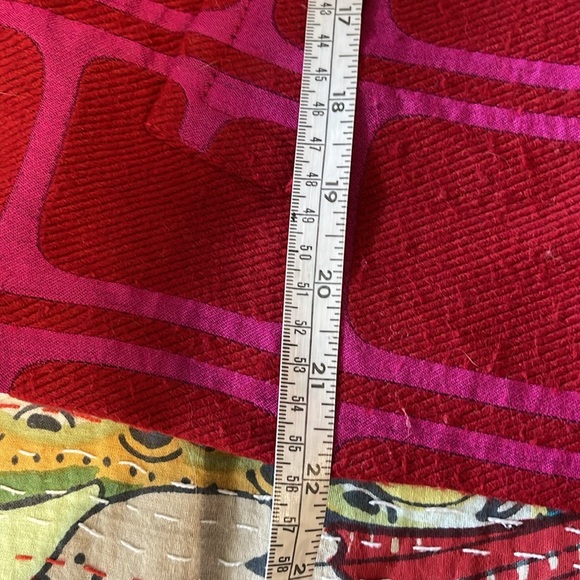 Trina Turk fun boxy pink and red window-pain jacket - Picture 6 of 7